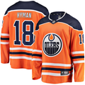 Men's Edmonton Oilers Zach Hyman #18 Orange Home Breakaway Player jersey