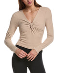 MARION Deep V-Neck Crop Top