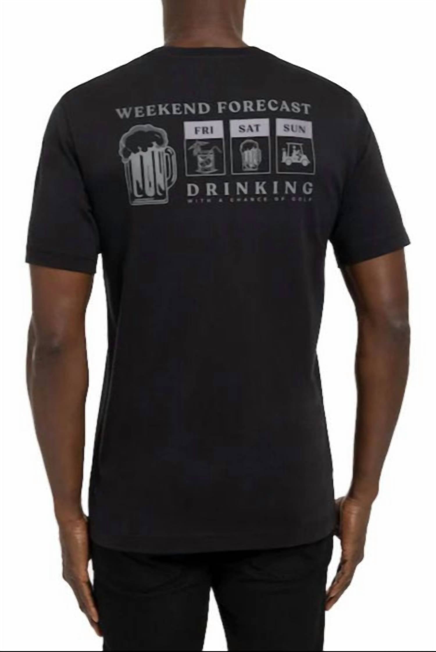 Men's Fall Tee Shirt In Black
