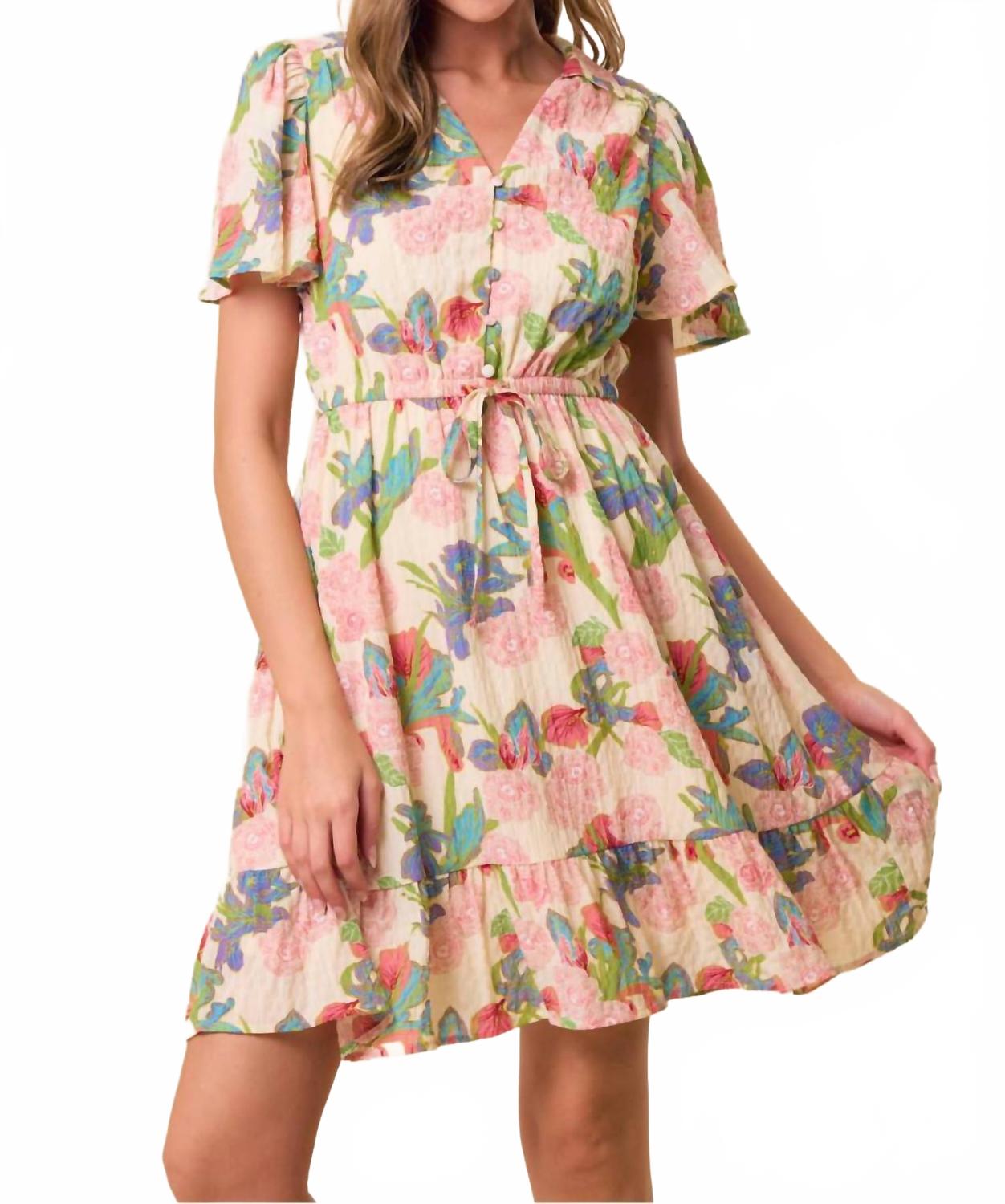 Buttercup Mini Dress In Multicolor