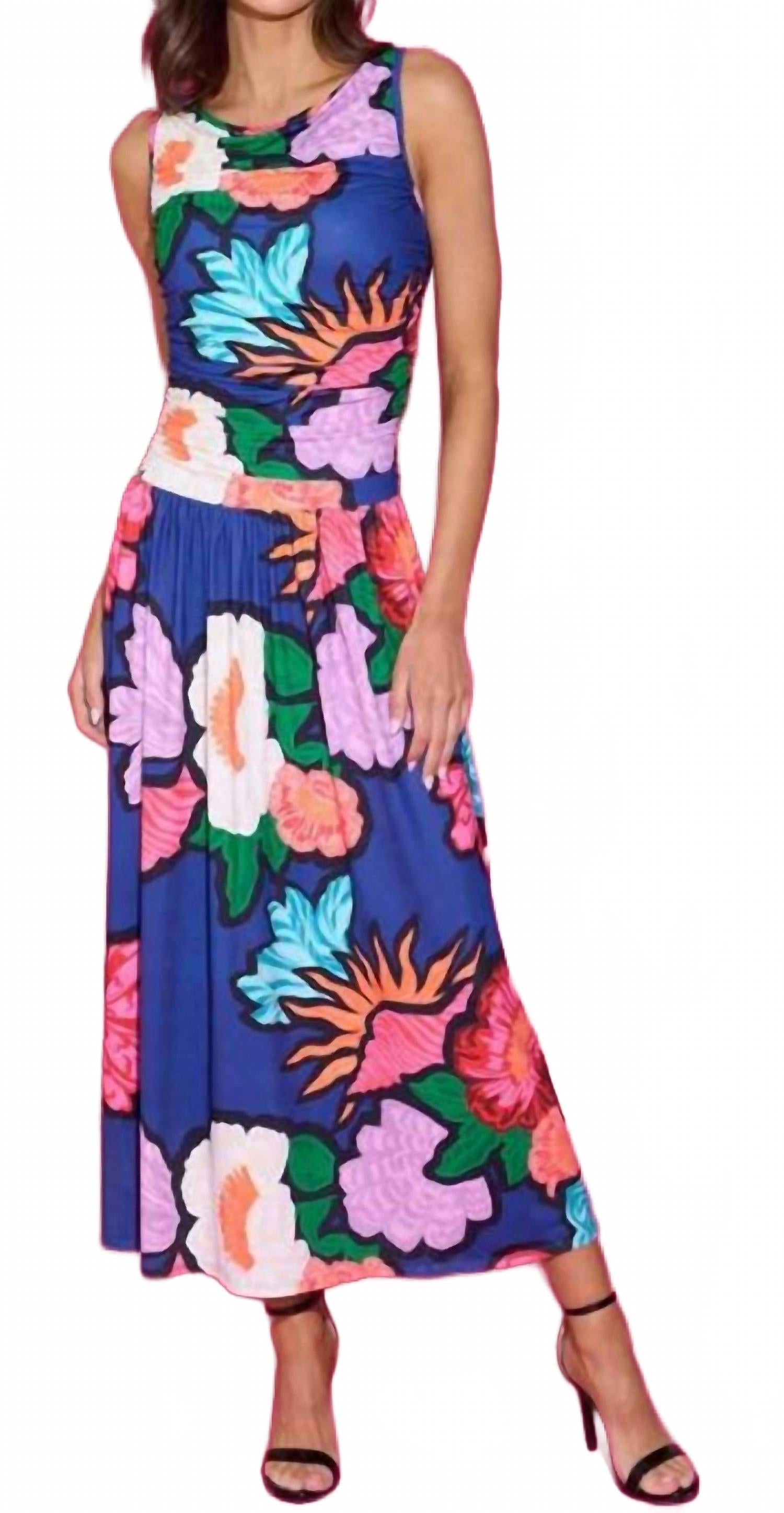 Quincy Dress In Navy Floral