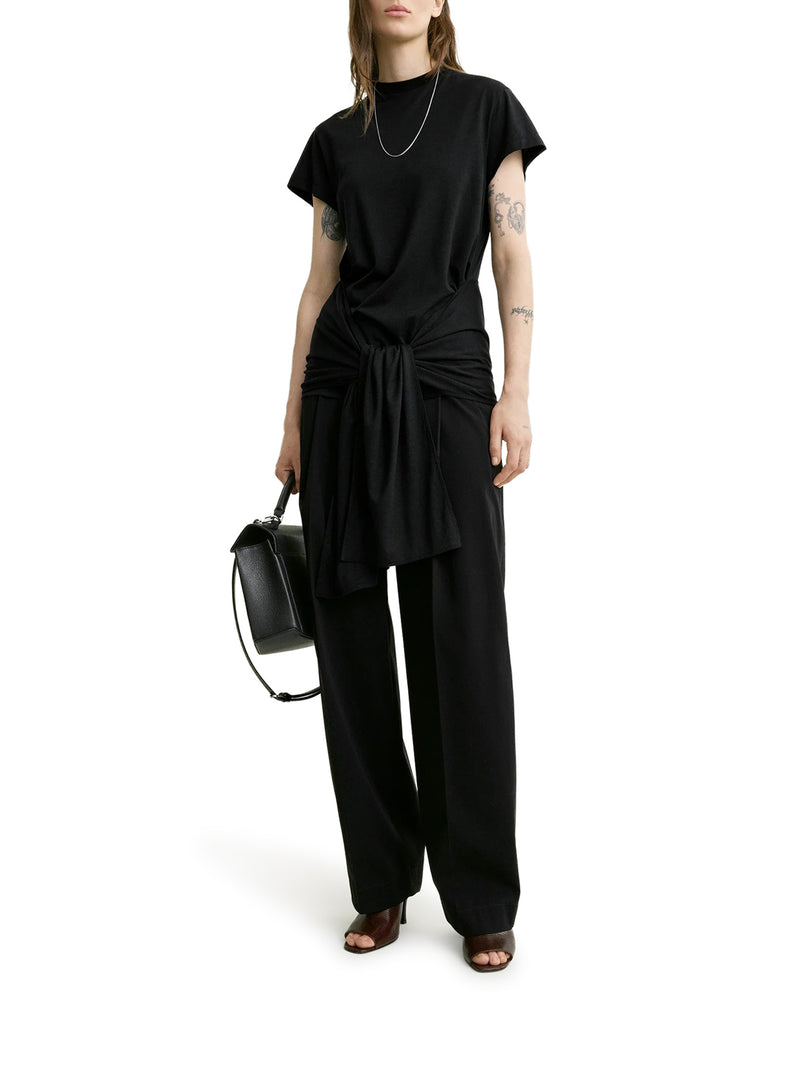 Toteme Women Cotton T-Shirt With Waist Belt