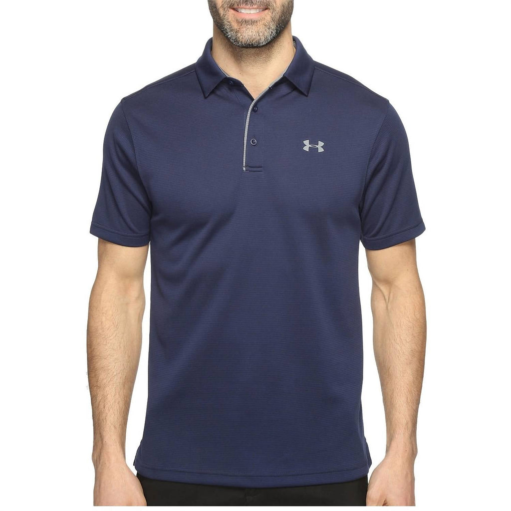 Tech Button Up Placket Polo In Midnight Navy