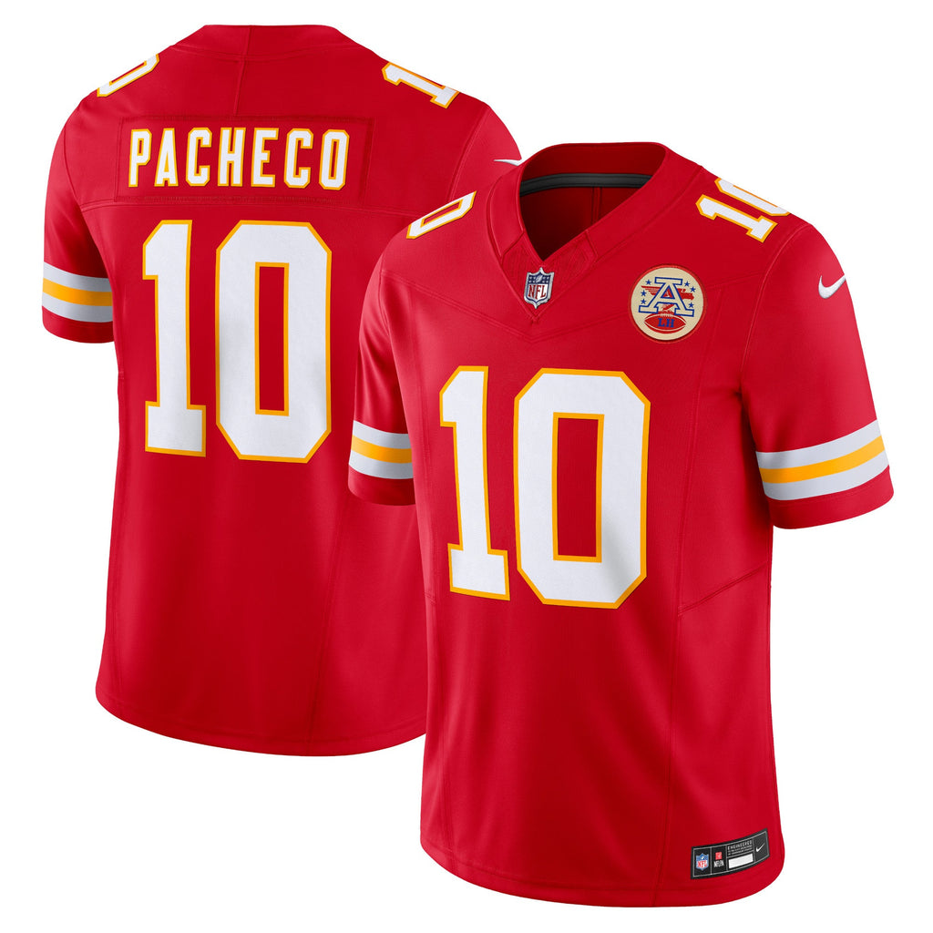 Kansas City Chiefs Isiah Pacheco Red Vapor F.U.S.E. Limited Jersey