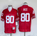 Men's San Francisco 49ers Jerry Rice Mitchell & Ness Scarlet Legacy Replica Player Jersey1