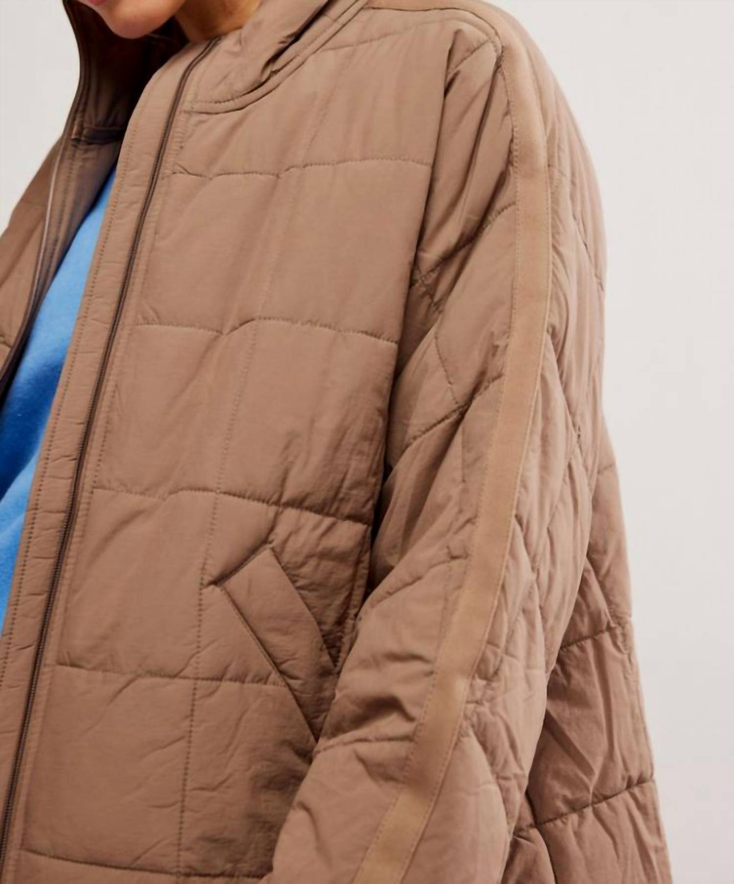 Pippa Packable Puffer Jacket In Twig