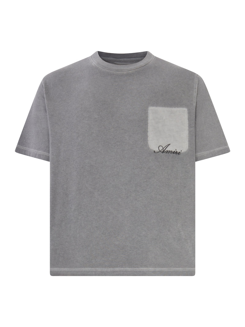 Amiri Men Cotton T-Shirt With Front Logo
