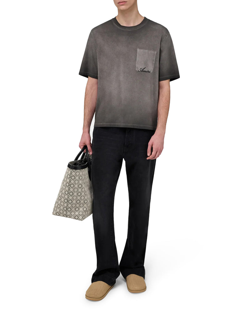 Amiri Men Cotton T-Shirt With Front Logo