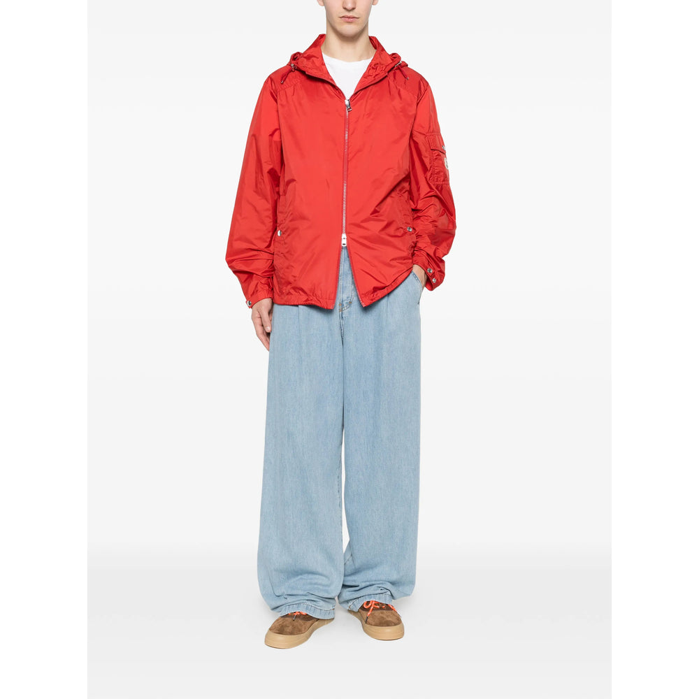 Moncler Red Jackets - Hooded Jackets Men