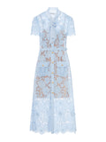Self-Portrait Women Midi Lace Dress With Layers On The Neck