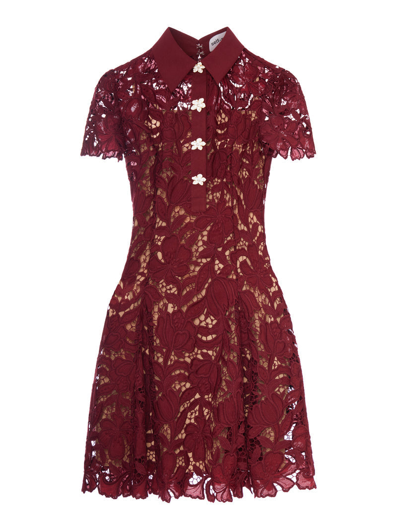 Self-Portrait Women Lace Mini Dress