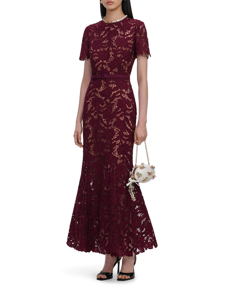 Self-Portrait Women Midi Lace Dress