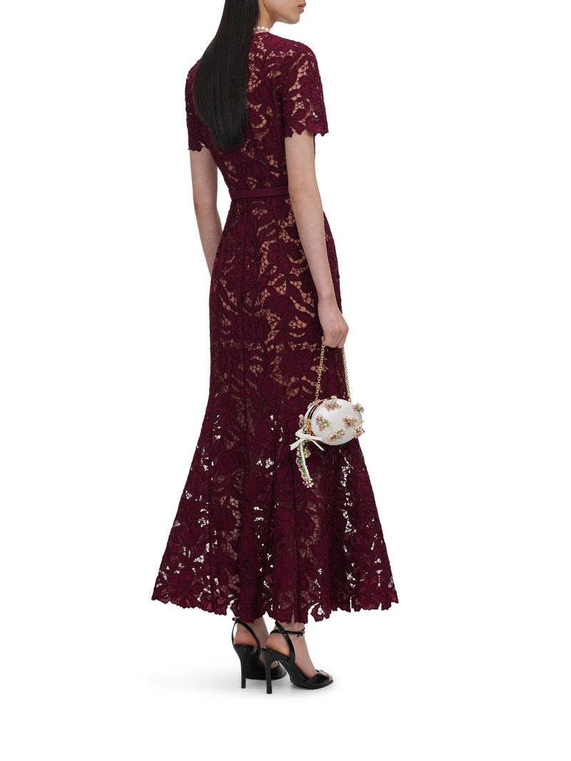 Self-Portrait Women Midi Lace Dress