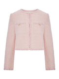 Self-Portrait Women Cropped Boucle Jacket