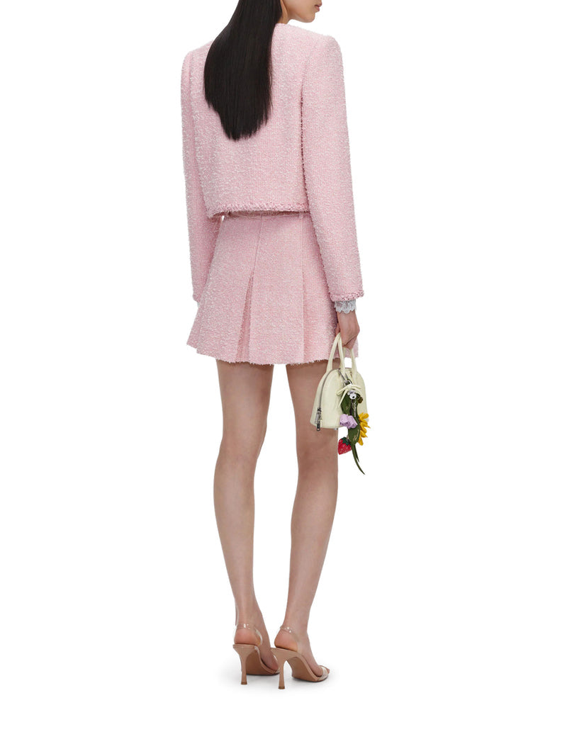 Self-Portrait Women Cropped Boucle Jacket