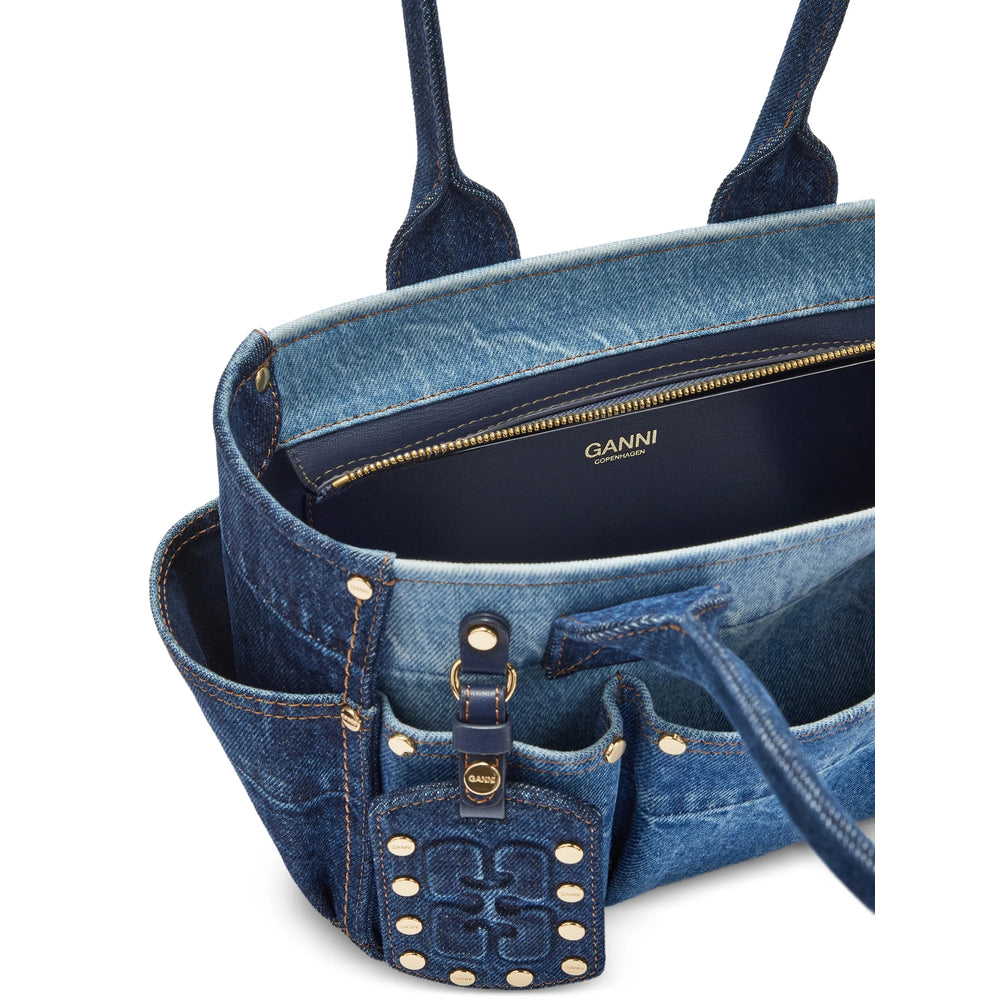 Ganni Blue Shoulder Bags Women