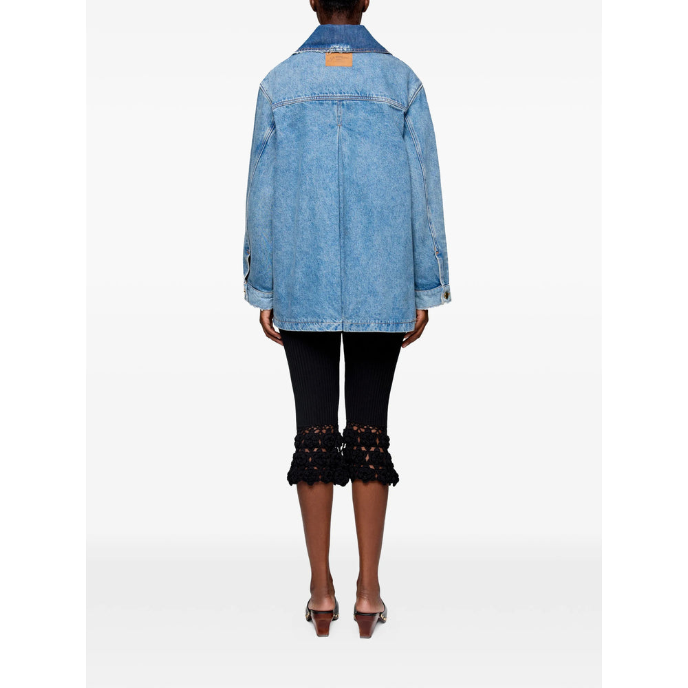 Ganni Blue Jackets - Denim Jackets Women