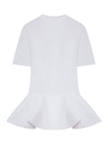 Alaia Women Cotton Jersey T-Shirt With Crinoline