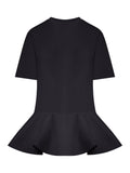 Alaia Women Cotton Jersey T-Shirt With Crinoline