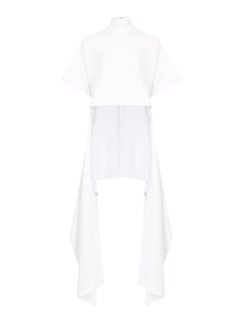 Alaia Women Asymmetric Cotton Jersey T-Shirt
