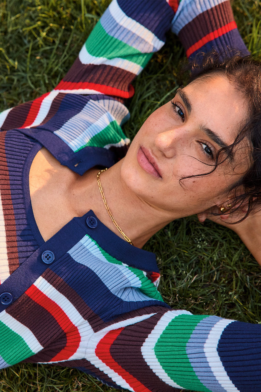 Women's Alyssa Stripe Twin Set Cardigan
