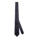 Gucci Men Silk Tie With Hook And Gg Cross