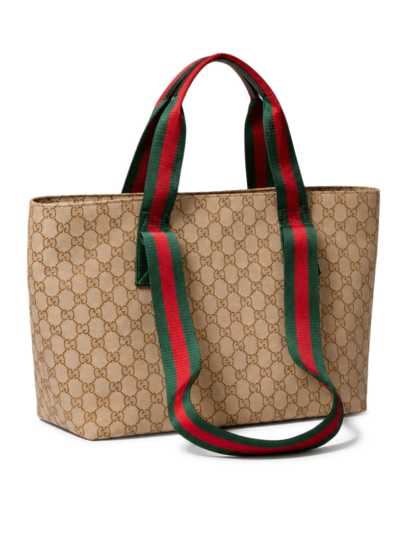 Gucci Men Small Gg Print Shopping Bag