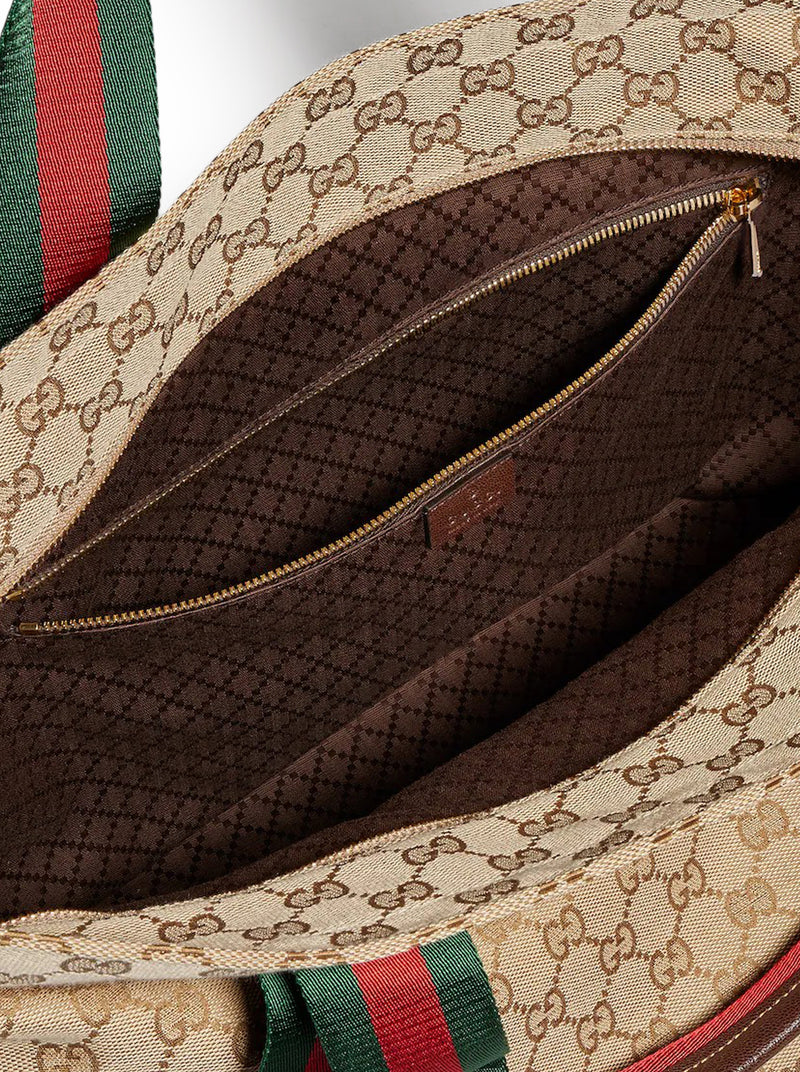 Gucci Men Small Gg Print Shopping Bag