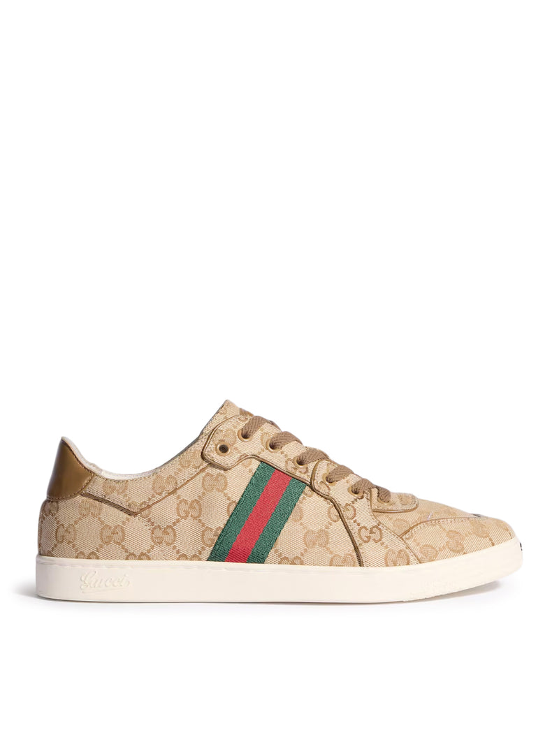 Gucci Men Low Stretch Gg Sneakers