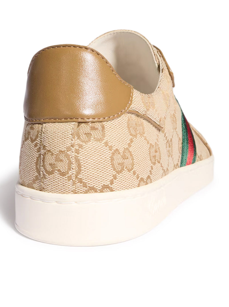 Gucci Men Low Stretch Gg Sneakers