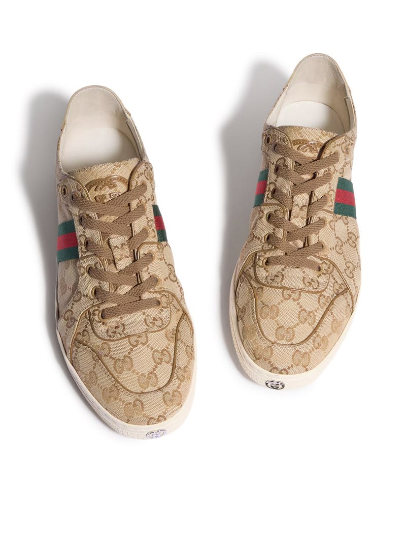 Gucci Men Low Stretch Gg Sneakers