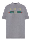 Gucci Women Cotton T-Shirt With Front Logo