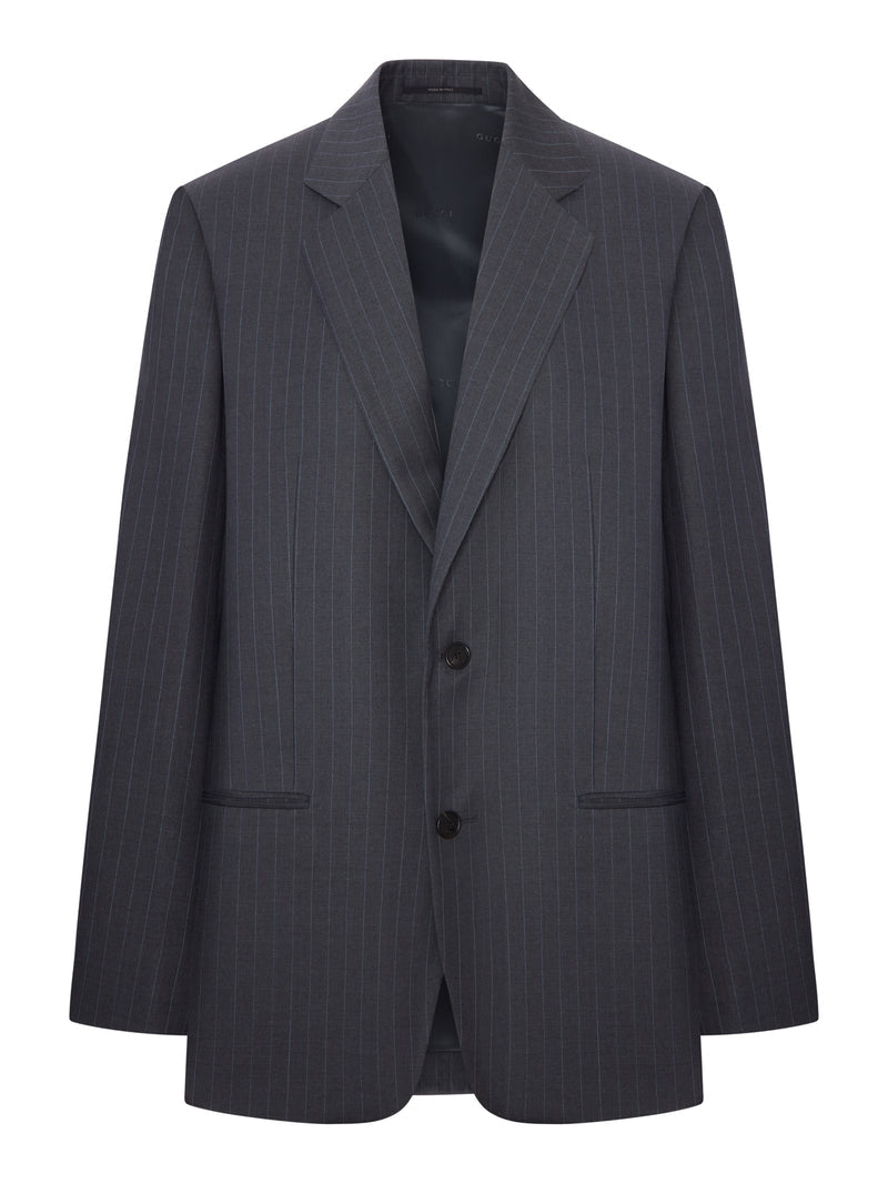 Gucci Women Pinstriped Wool Jacket