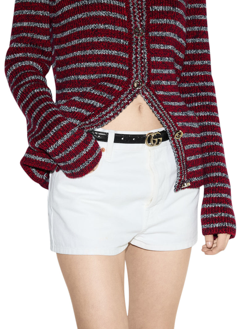 Gucci Women Gg Marmont Thin Belt