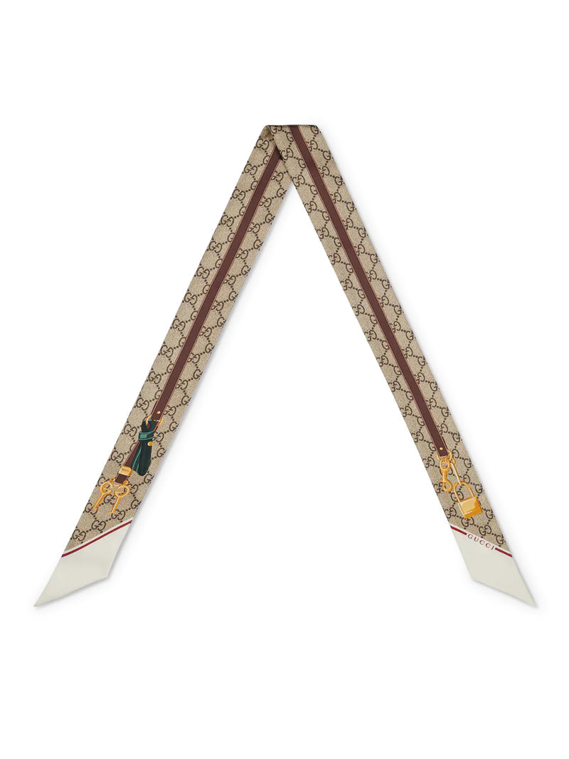 Gucci Women Printed Silk Twill Ribbon