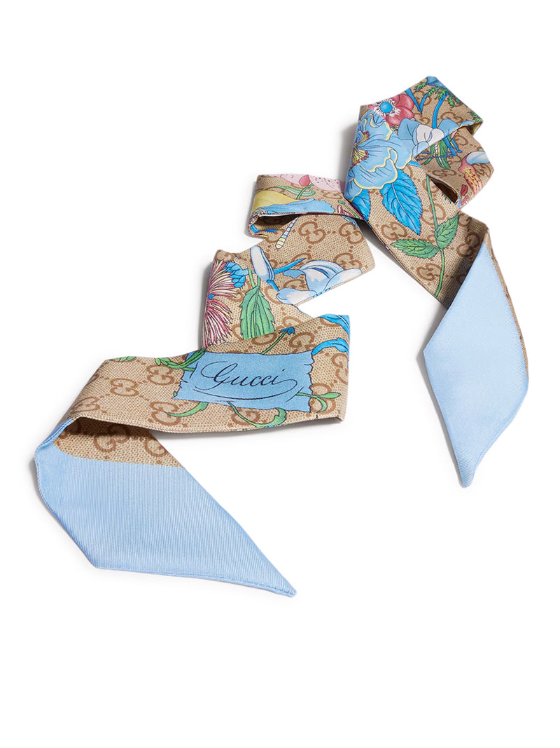 Gucci Women Flora Scarf In Printed Silk