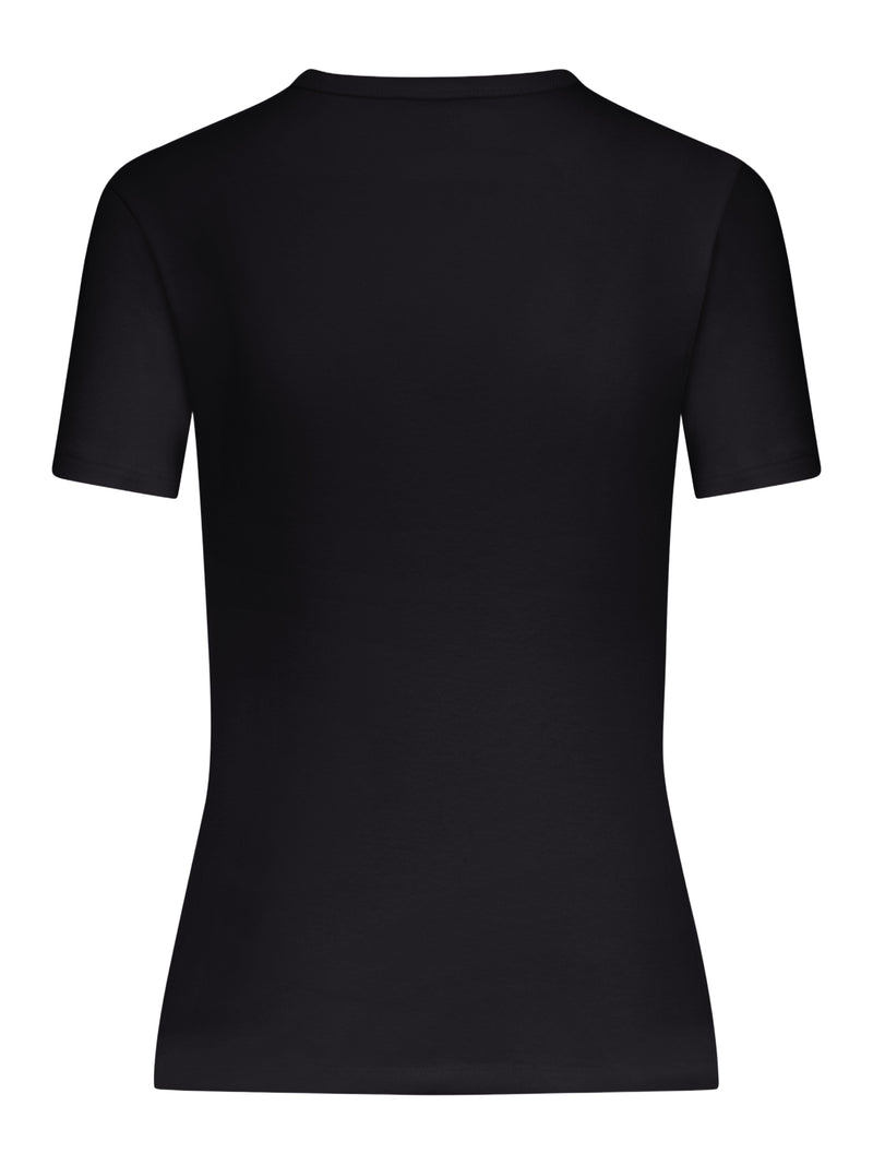 Celine Women Slim Fit Cotton T-Shirt With Logo