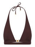 Celine Women Triomphe Triangle Top In Matte Jersey