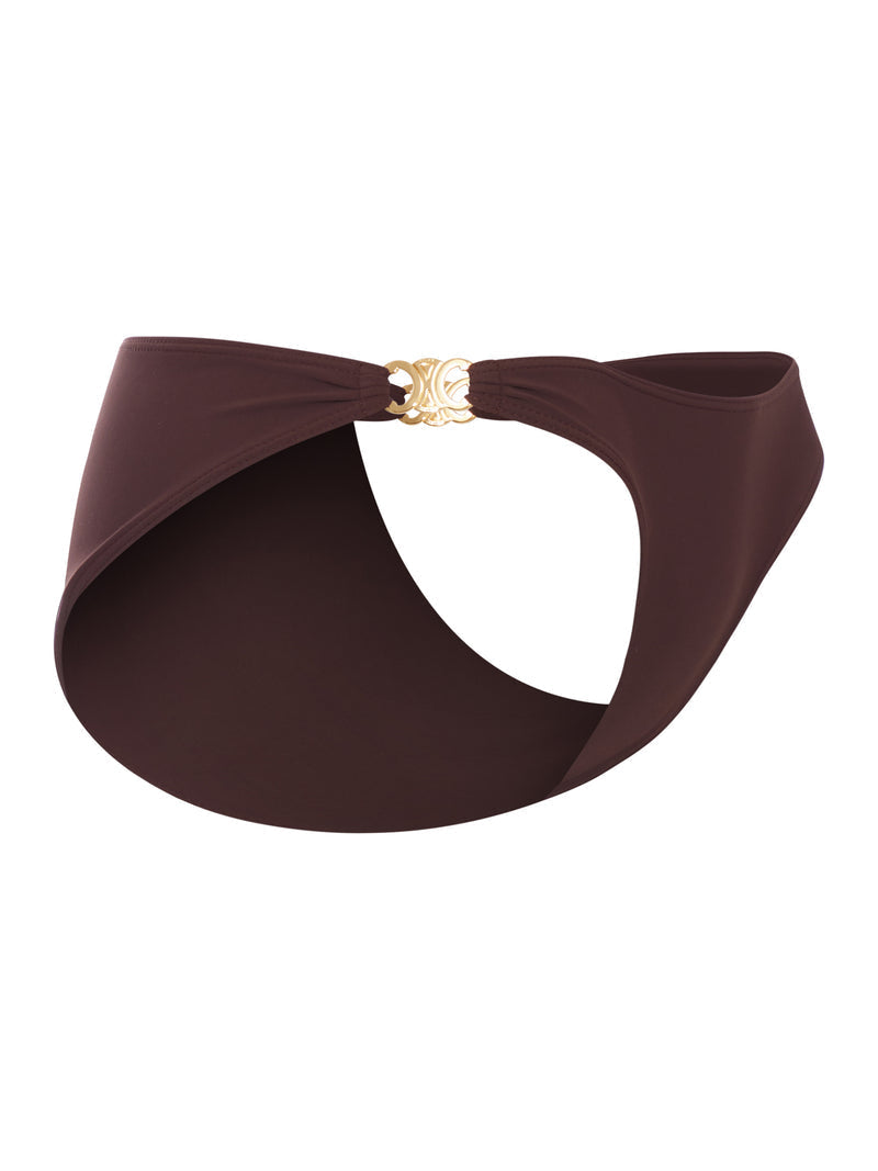 Celine Women Triomphe Swimsuit Bottom In Matte Jersey