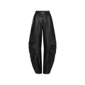 Rotate Black Trousers - Straight Trousers Women