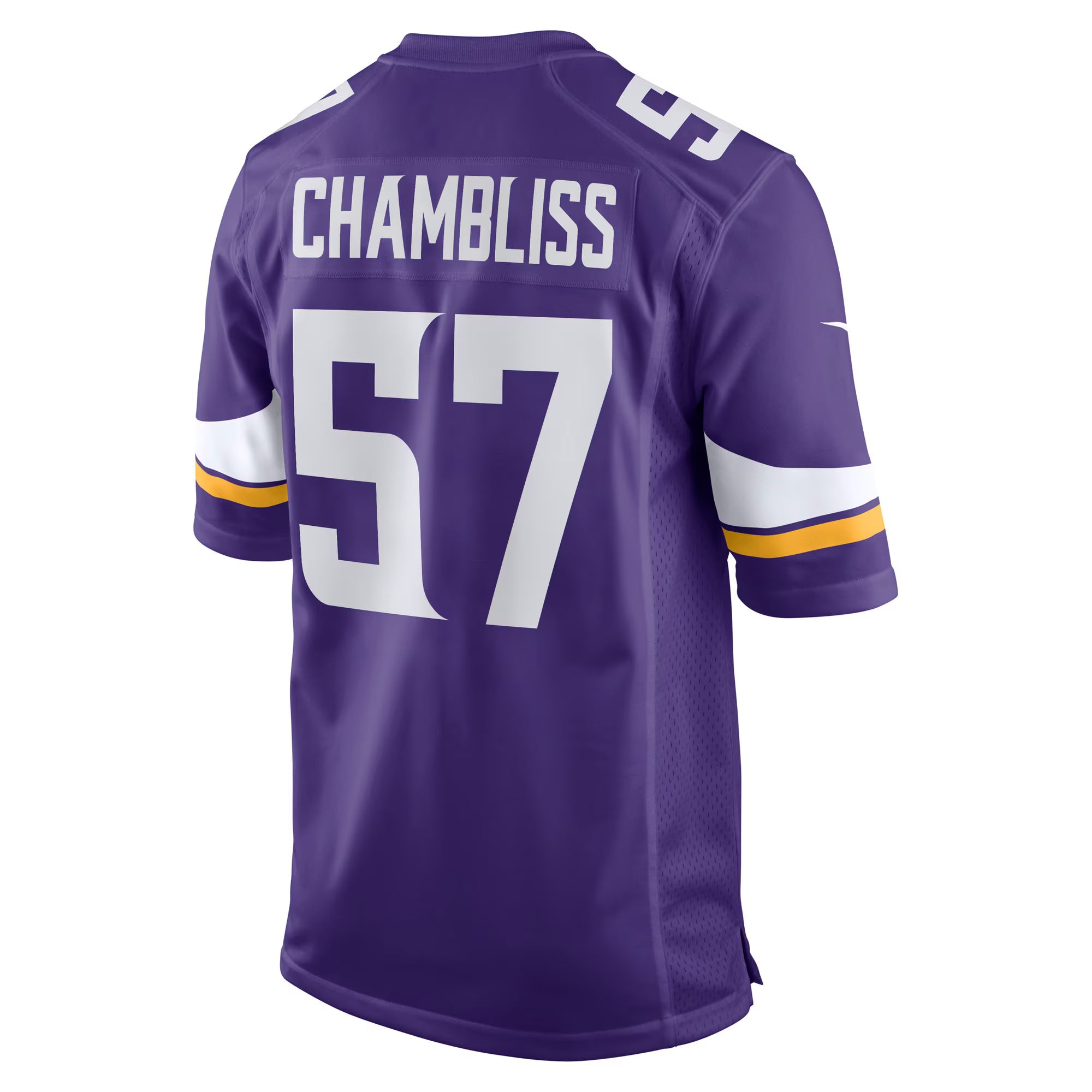 Minnesota Vikings Chaz Chambliss Purple Team Game Jersey