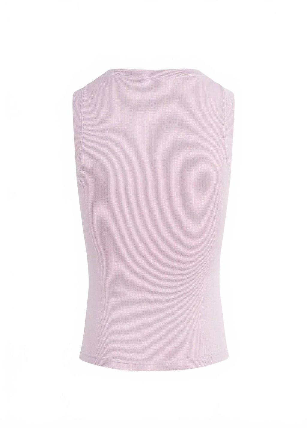 Ribbed Tank Top In Pink