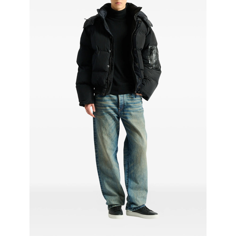 Balmain Black Coats - Padded Coats Men