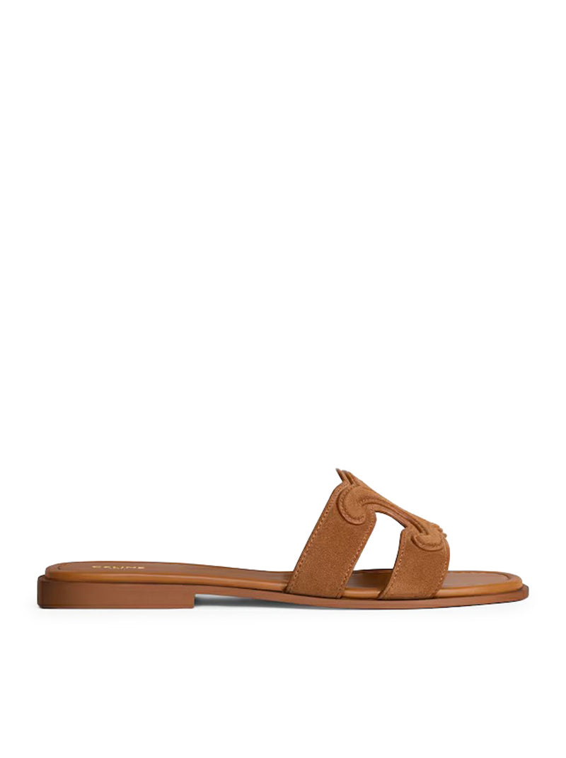 Celine Women Triomphe Suede Mule