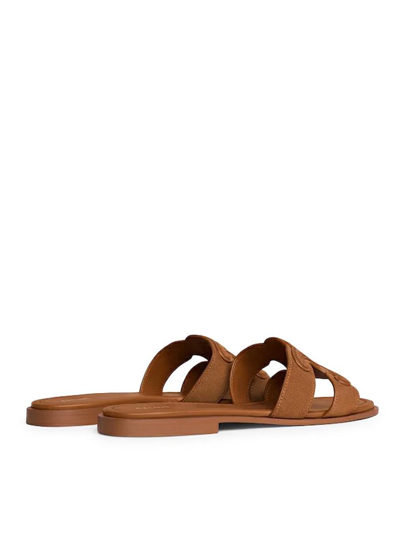 Celine Women Triomphe Suede Mule