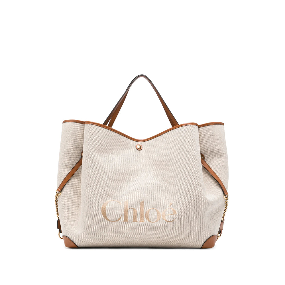 Chloé Neutrals Tote Bags Women