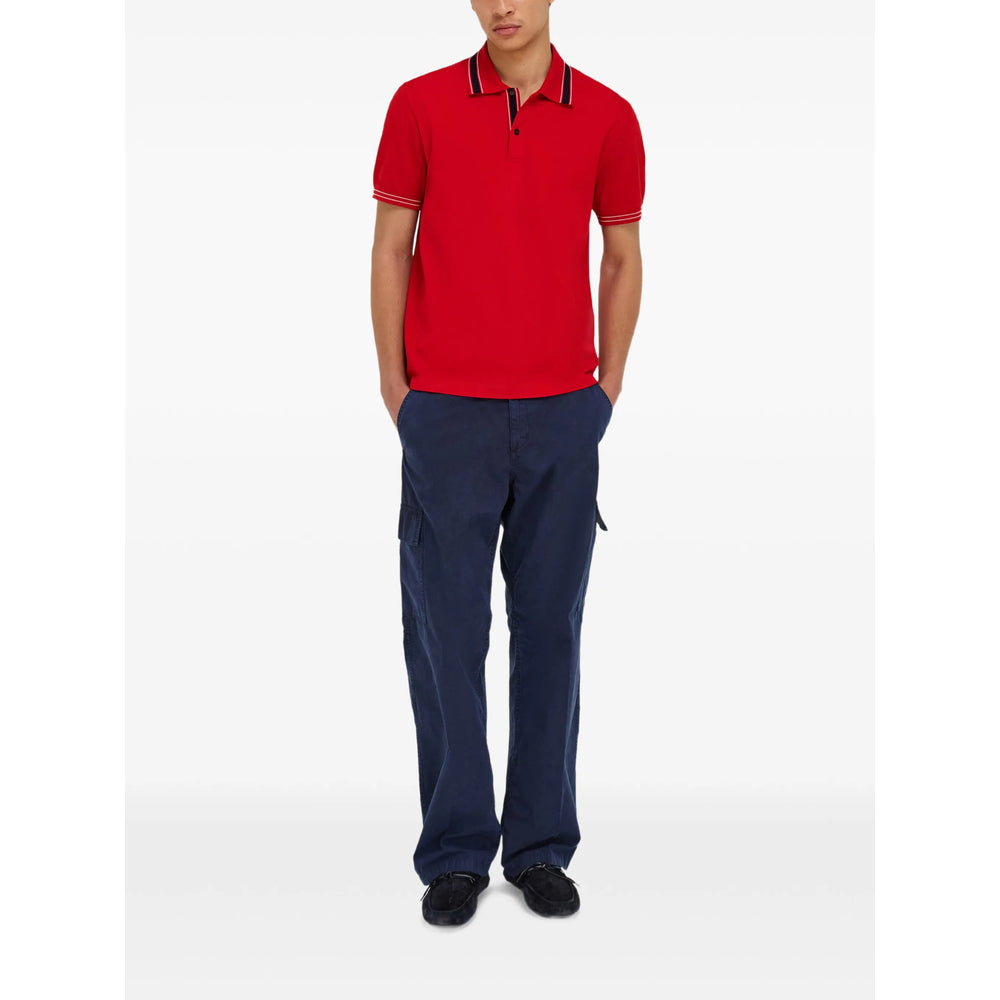 Ferragamo Red Polo Shirts Men