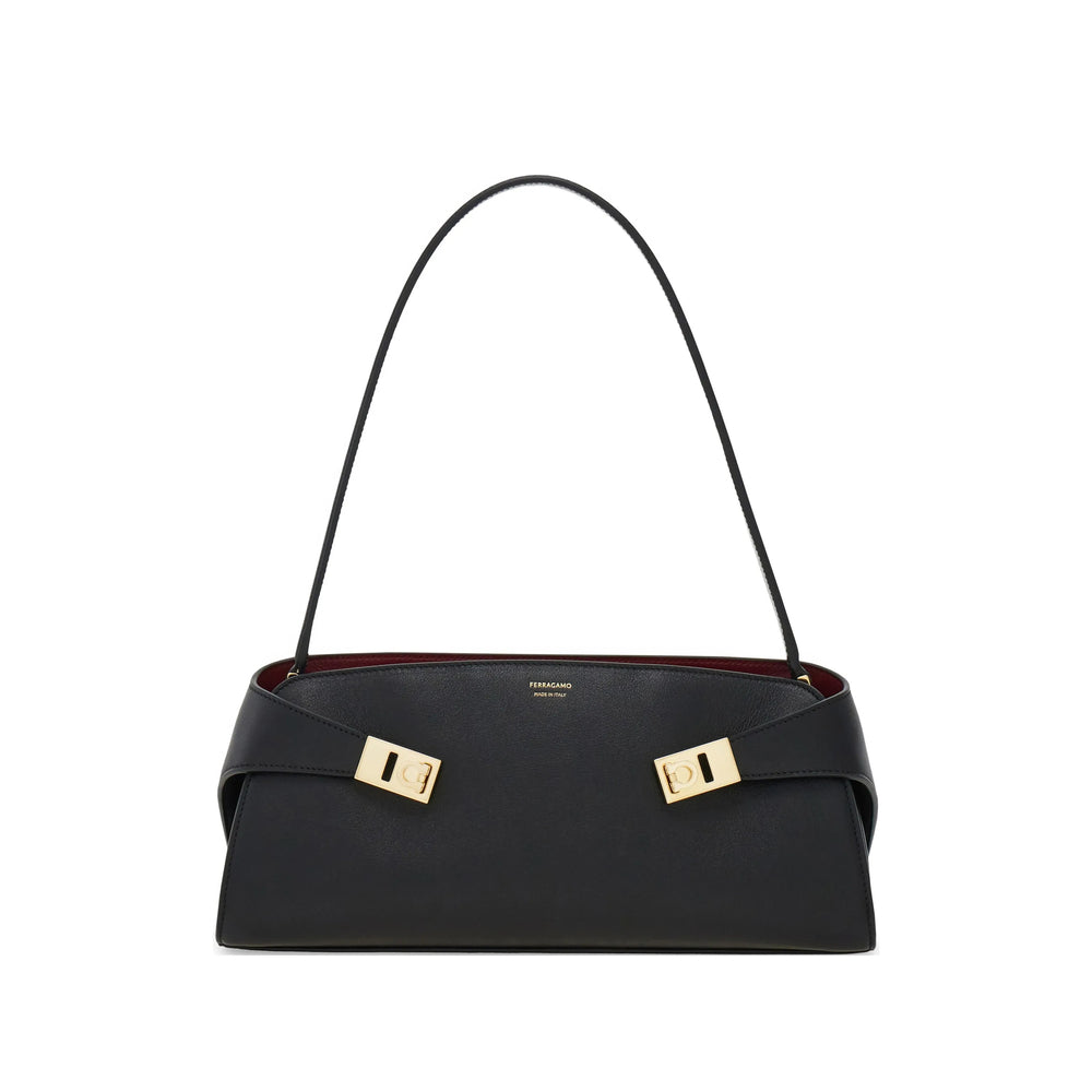 Ferragamo Black Shoulder Bags Women