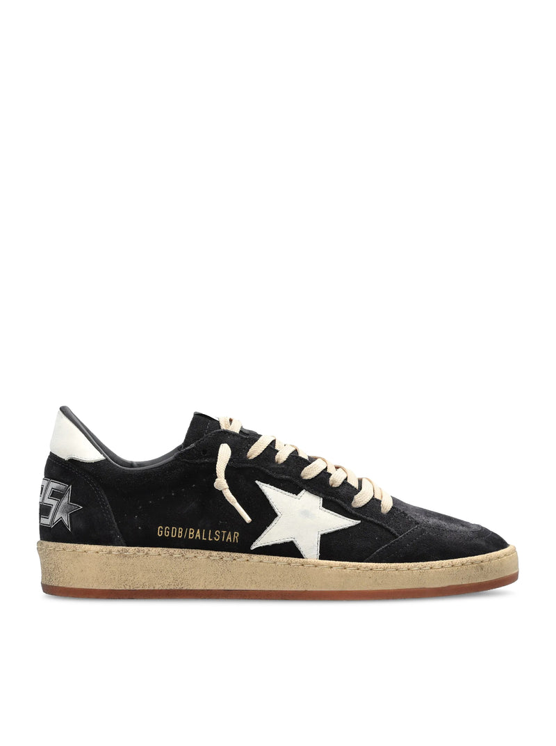 Golden Goose Deluxe Brand Men Ball-Star In Dark Blue Suede With White Leather Star