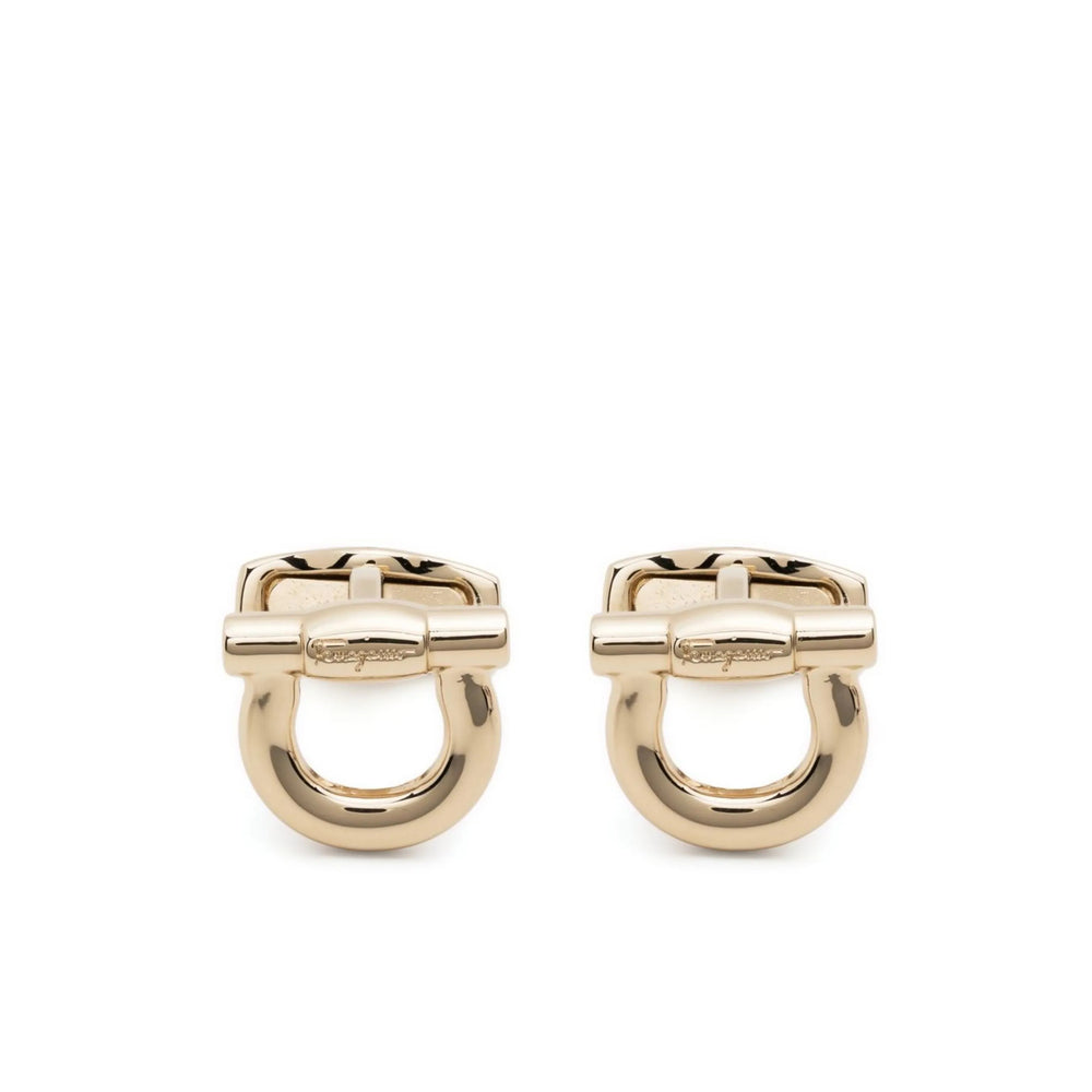 Ferragamo Gold Cufflinks Men